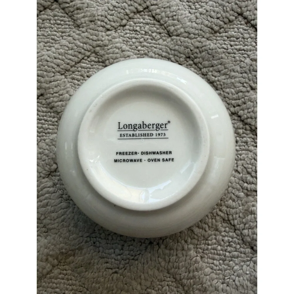 Longaberger Pottery Ceramic Porcelain Small Holiday 